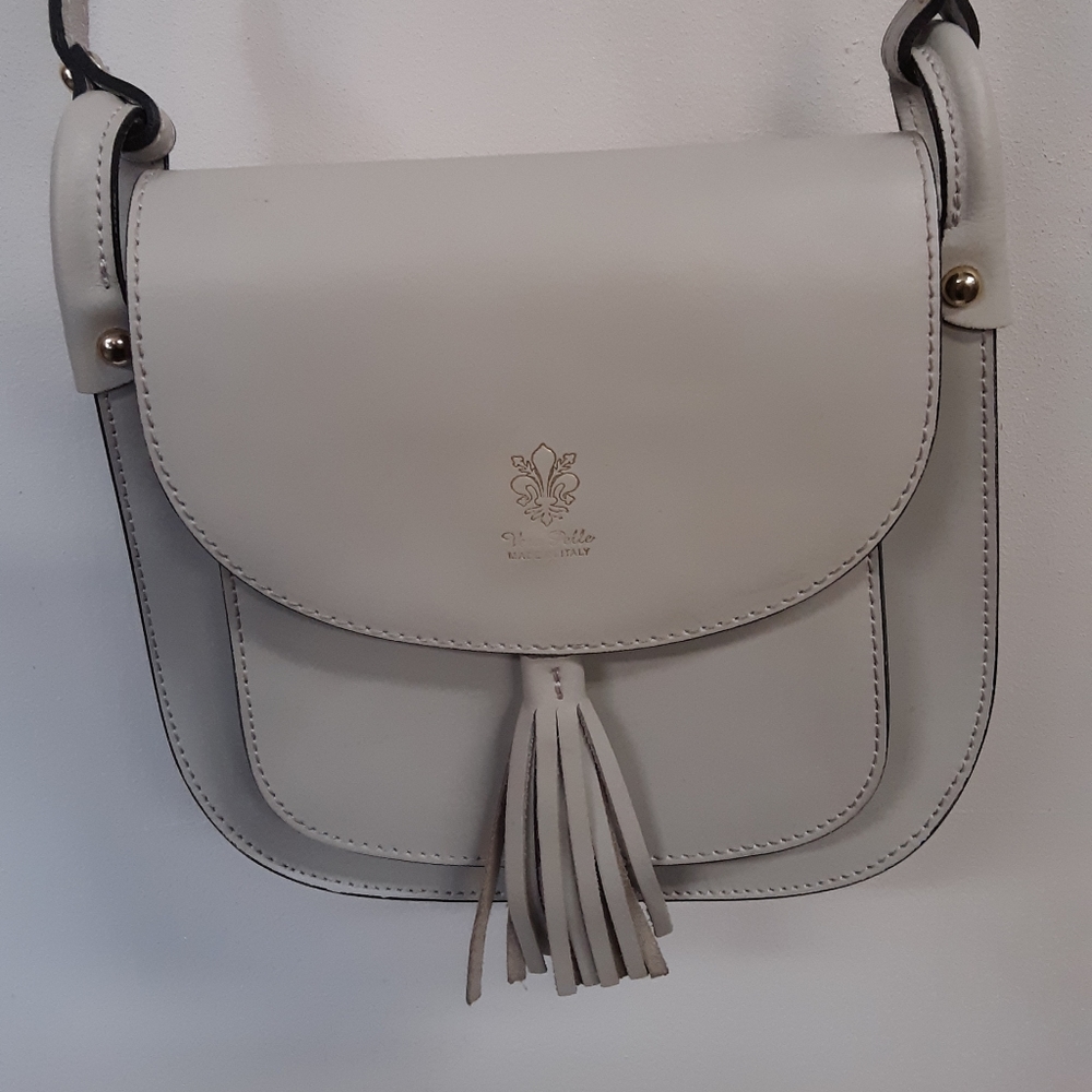 Vera Pelle Italian Leather Crossbody Shoulder Bag